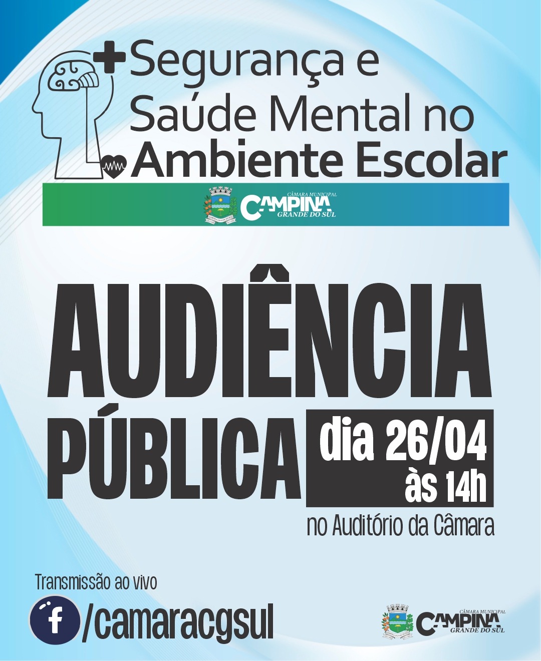 AUDIÊNCIA PÚBLICA: "Segurança e Saúde Mental no Ambiente Escolar"