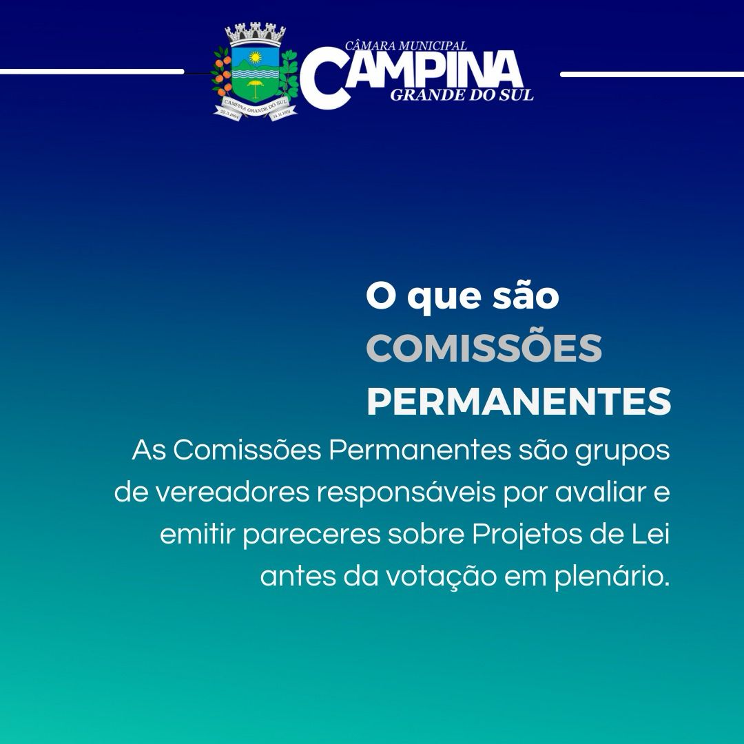 Definidas as sete Comissões Permanentes da Câmara