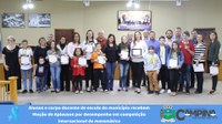 ALUNOS E CORPO DOCENTE DE ESCOLA DO MUNICÍPIO RECEBEM MOÇÃO DE APLAUSOS POR DESEMPENHO EM COMPETIÇÃO INTERNACIONAL DE MATEMÁTICA 