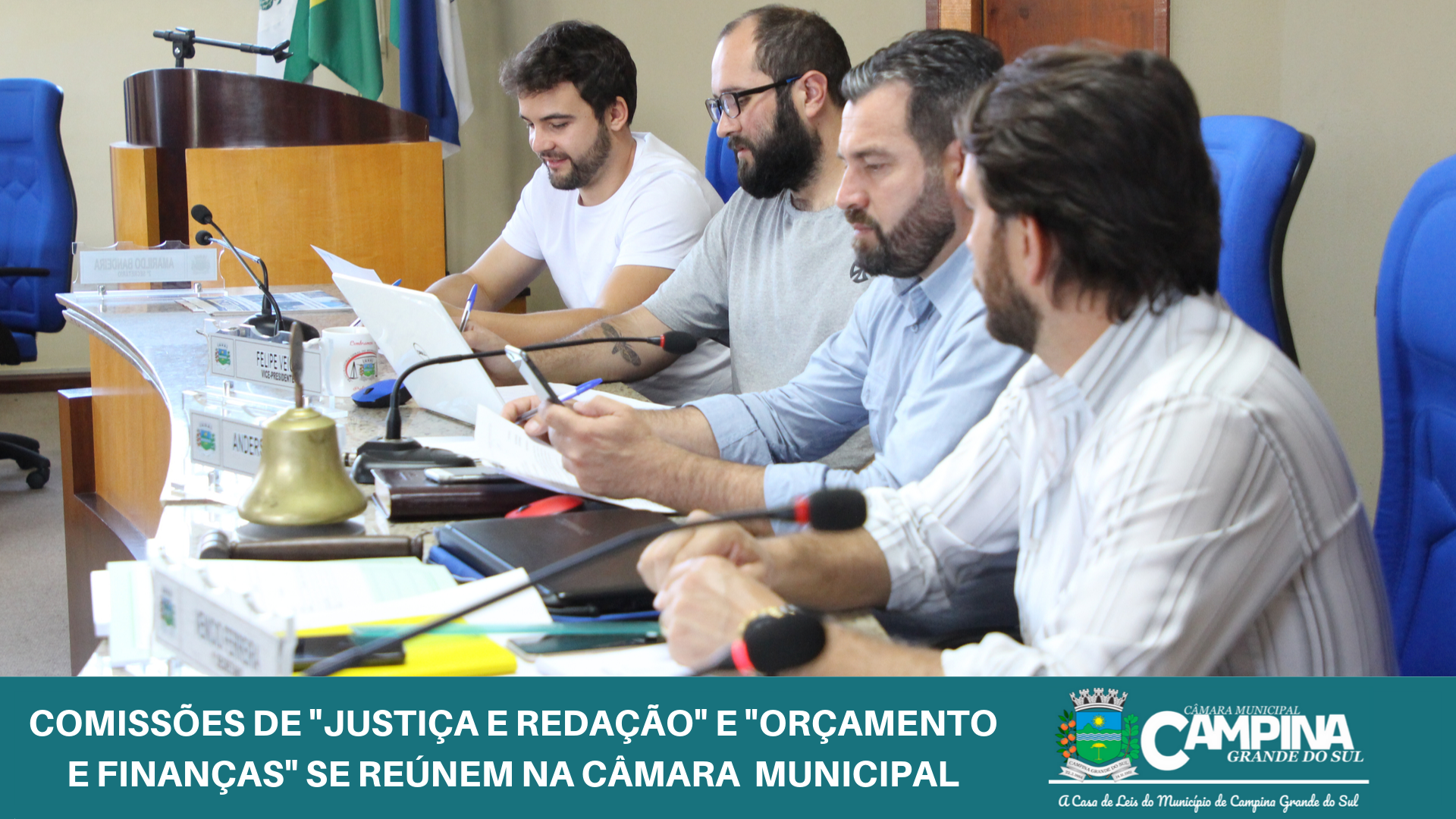 COMISSÕES DE “JUSTIÇA E REDAÇÃO” E “ORÇAMENTO E FINANÇAS” SE REÚNEM NA CÂMARA MUNICIPAL 