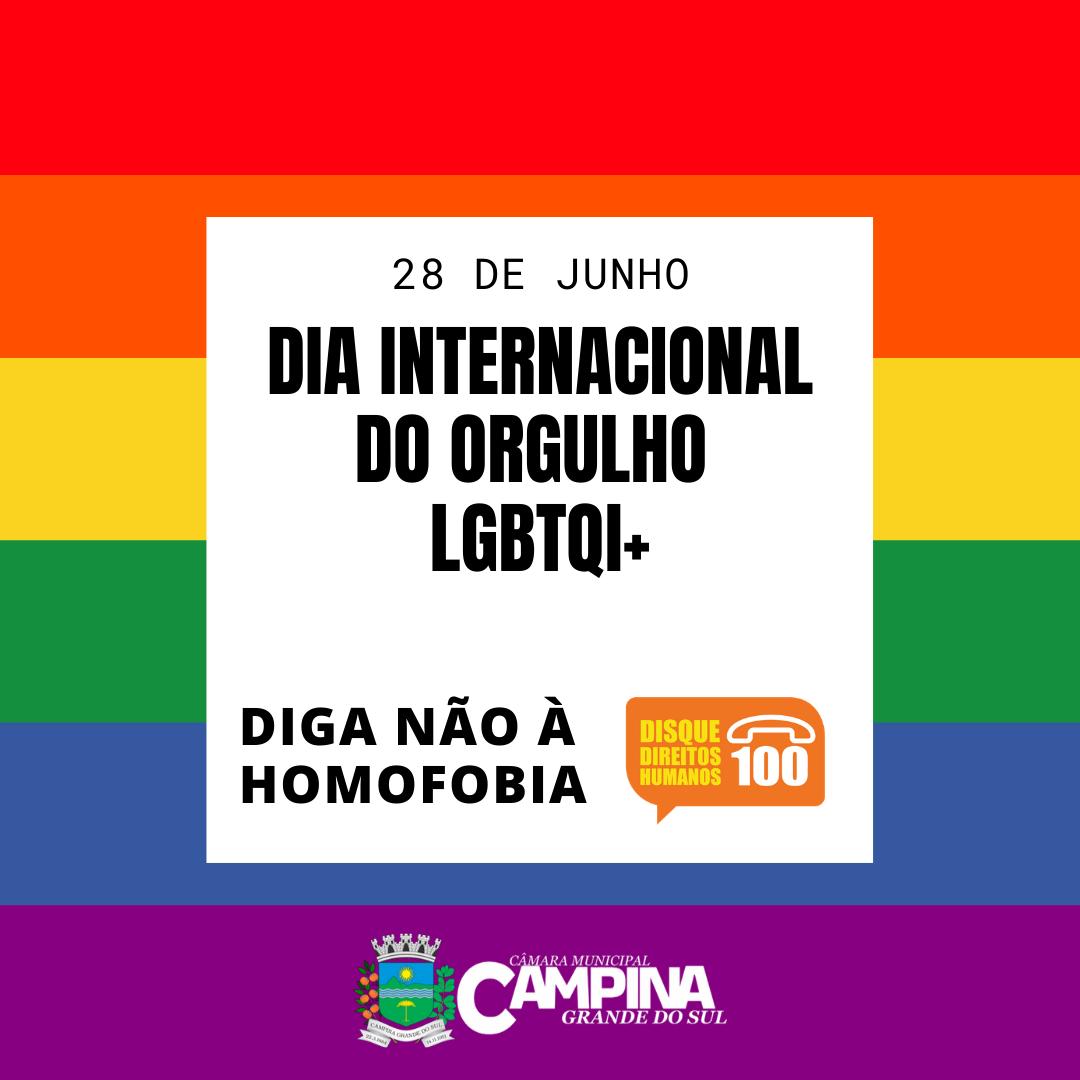 DIA INTERNACIONAL DO ORGULHO LGBTQI+