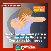 DIA INTERNACIONAL PARA A ELIMINAÇÃO DA VIOLÊNCIA CONTRA AS MULHERES