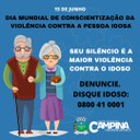 DIA MUNDIAL DE CONSCIENTIZAÇÃO DA VIOLÊNCIA CONTRA A PESSOA IDOSA