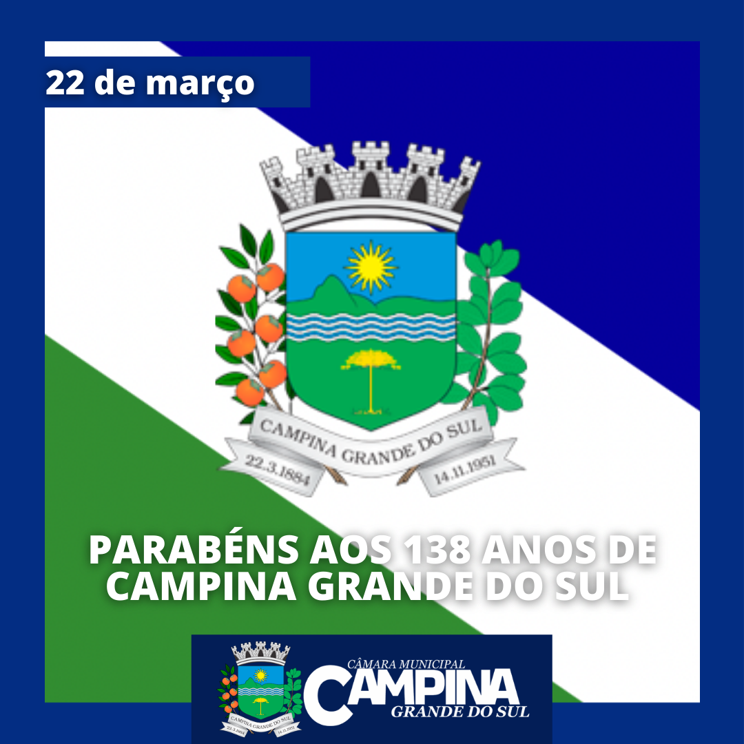 PARABÉNS AOS 138 DE CAMPINA GRANDE DO SUL