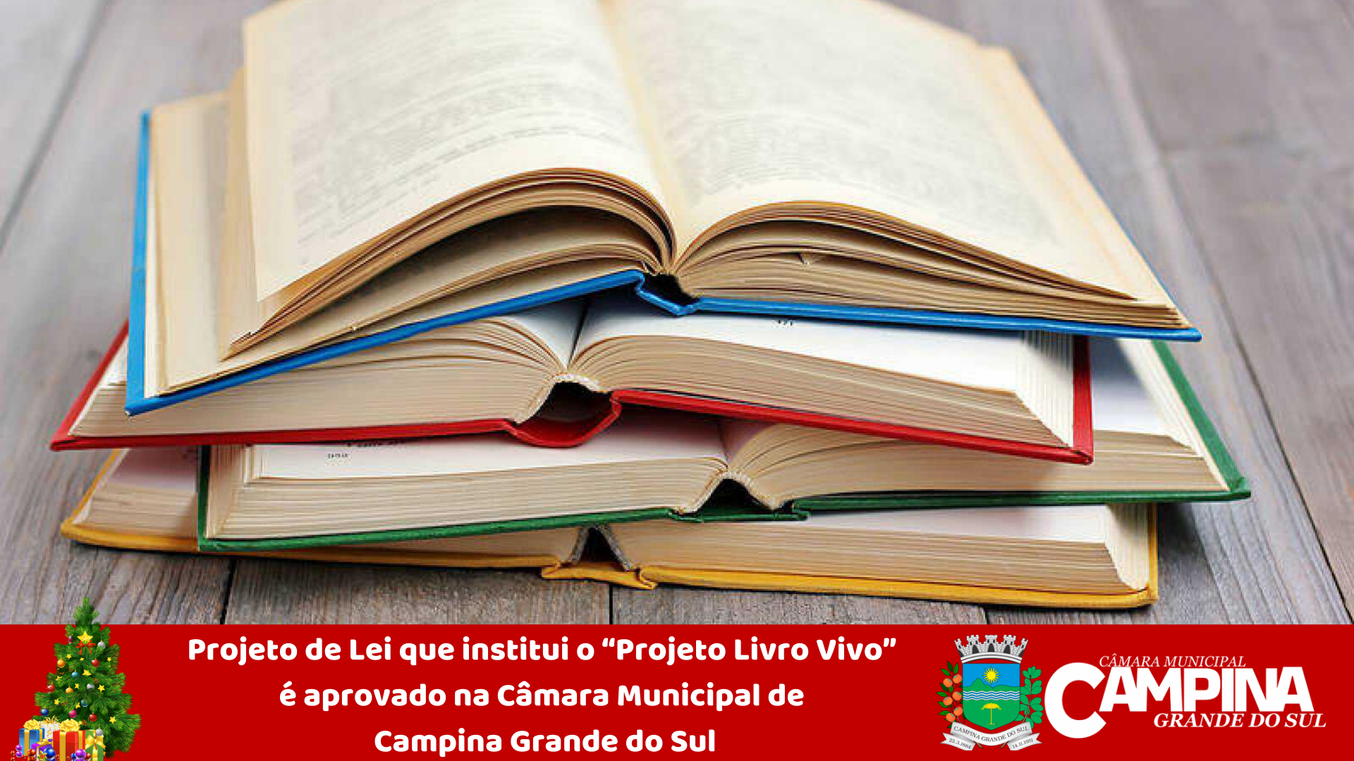 PROJETO DE LEI QUE INSTITUI O "PROJETO LIVRO VIVO" É APROVADO NA CÂMARA MUNICIPAL DE CAMPINA GRANDE DO SUL 